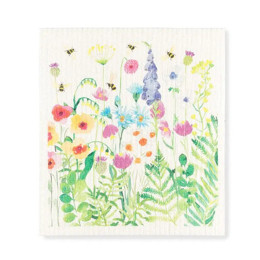 Bee Garden dishcloth