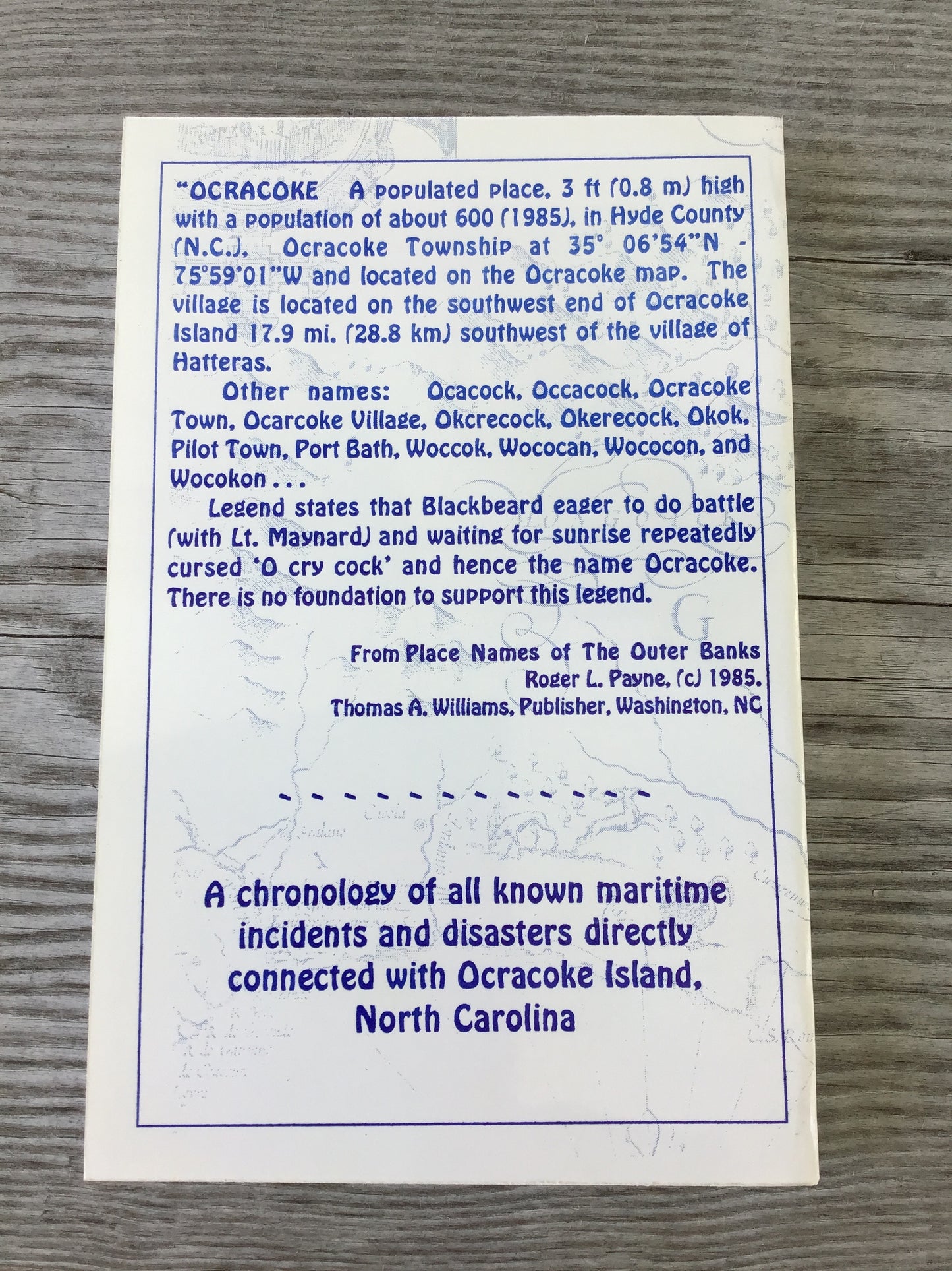 SW- Shipwrecks of Ocracoke