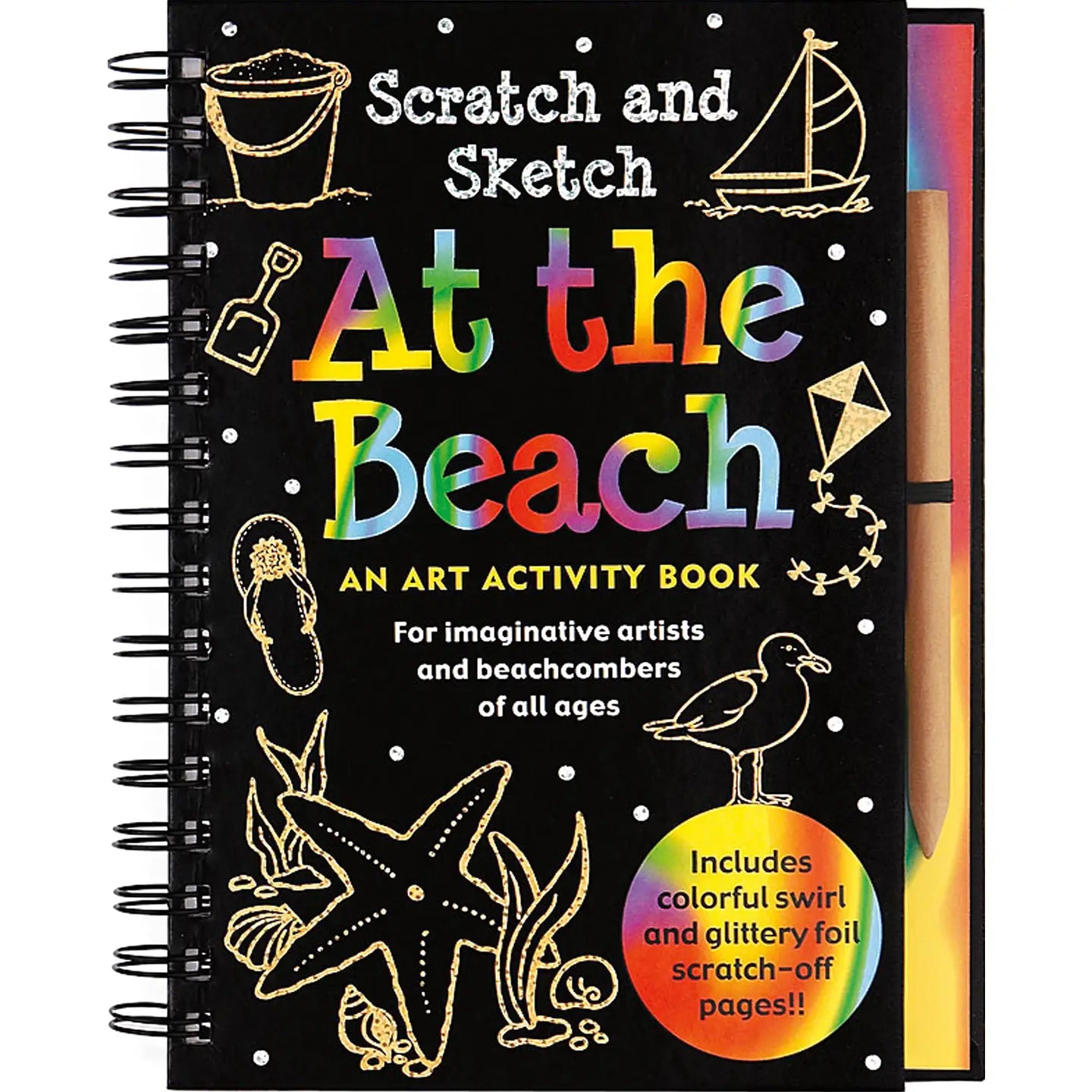 Scratch & sketch at the beach