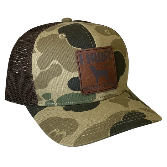 "I Hunt My Boykin Spaniel" Camo Trucker Hat
