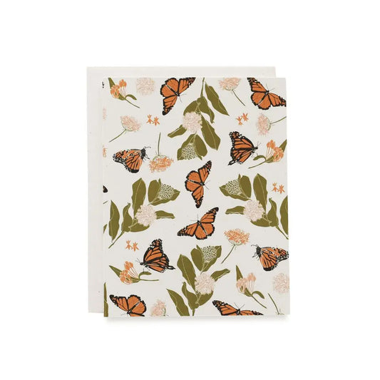 Monarchs & Milkweeds Card