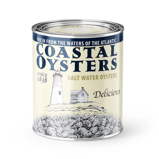 Vintage Oyster Style Candle - Coastal Oysters