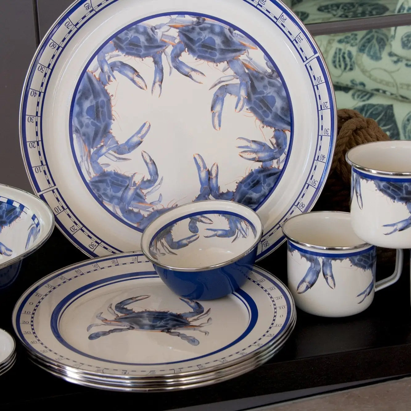 Blue Crab Medium Tray