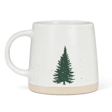 Wide Base Mug with Single Tree 3.5"H