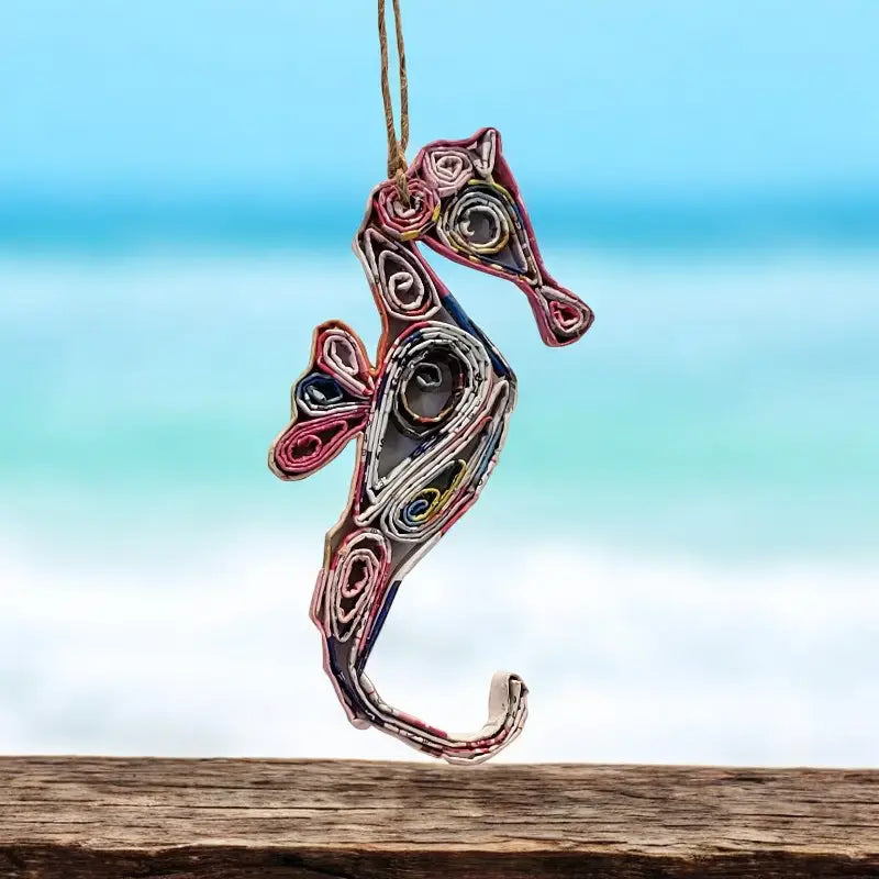Seahorse Ornament - Recycled Paper