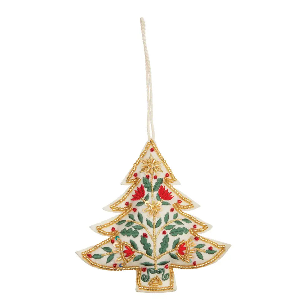 Christmas Tree Beaded Ornament