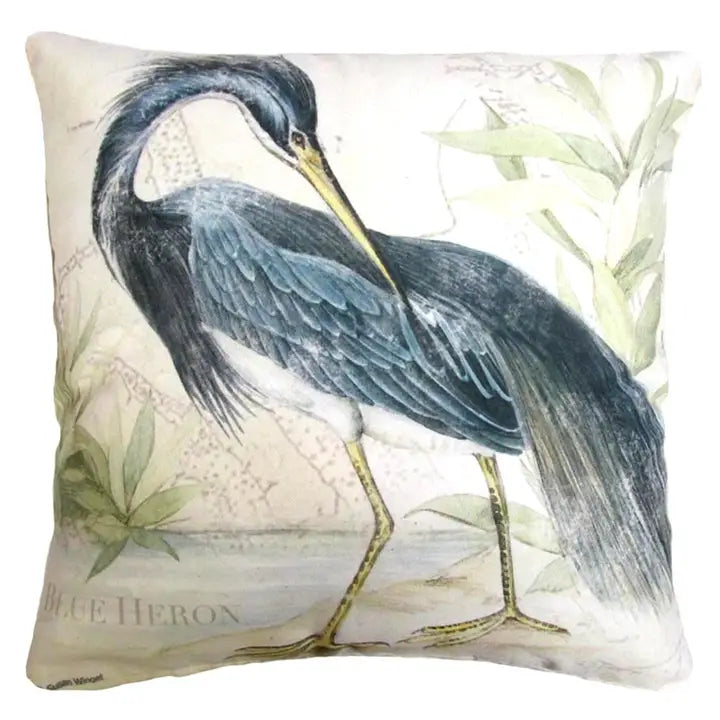 Great Heron Pillow 19x24