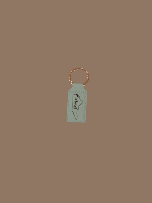 Keychains - Leatherette Teal