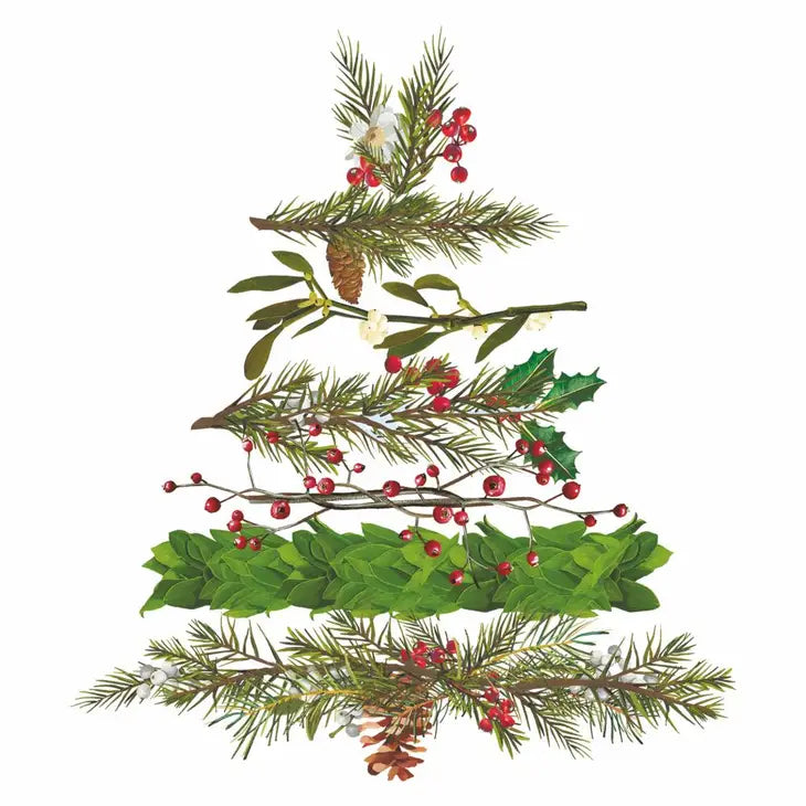 Cocktail Napkins, Christmas Arbor