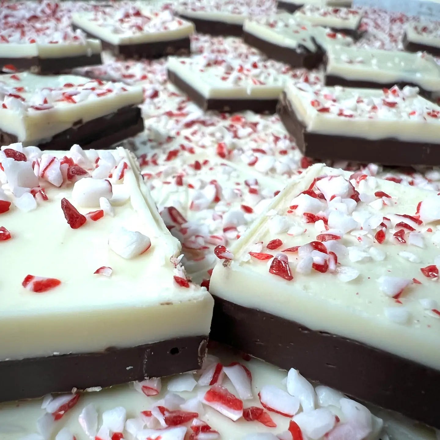 Peppermint Bark Layered Peppermint Snack