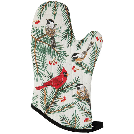 Birds & Boughs Christmas Napkins Oven Mitt