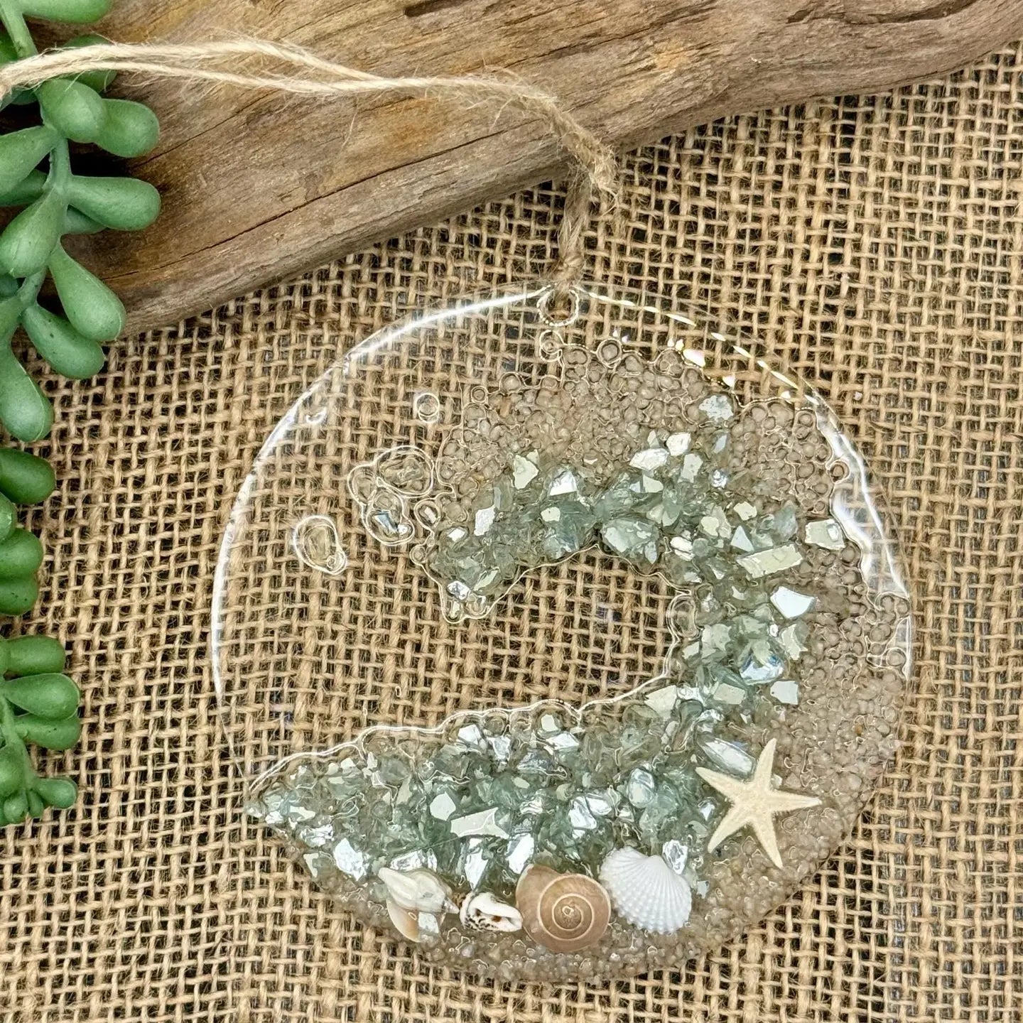 Coastal Suncatcher/Ornament-Aqua Coastal WAVE