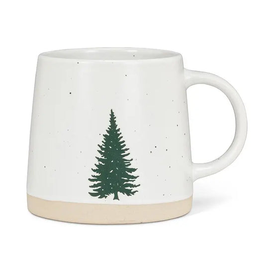Wide Base Mug with Single Tree 3.5"H