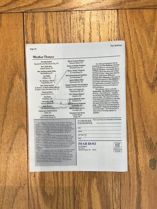 1992 Portsmouth Homecoming Edition, The Mailboat