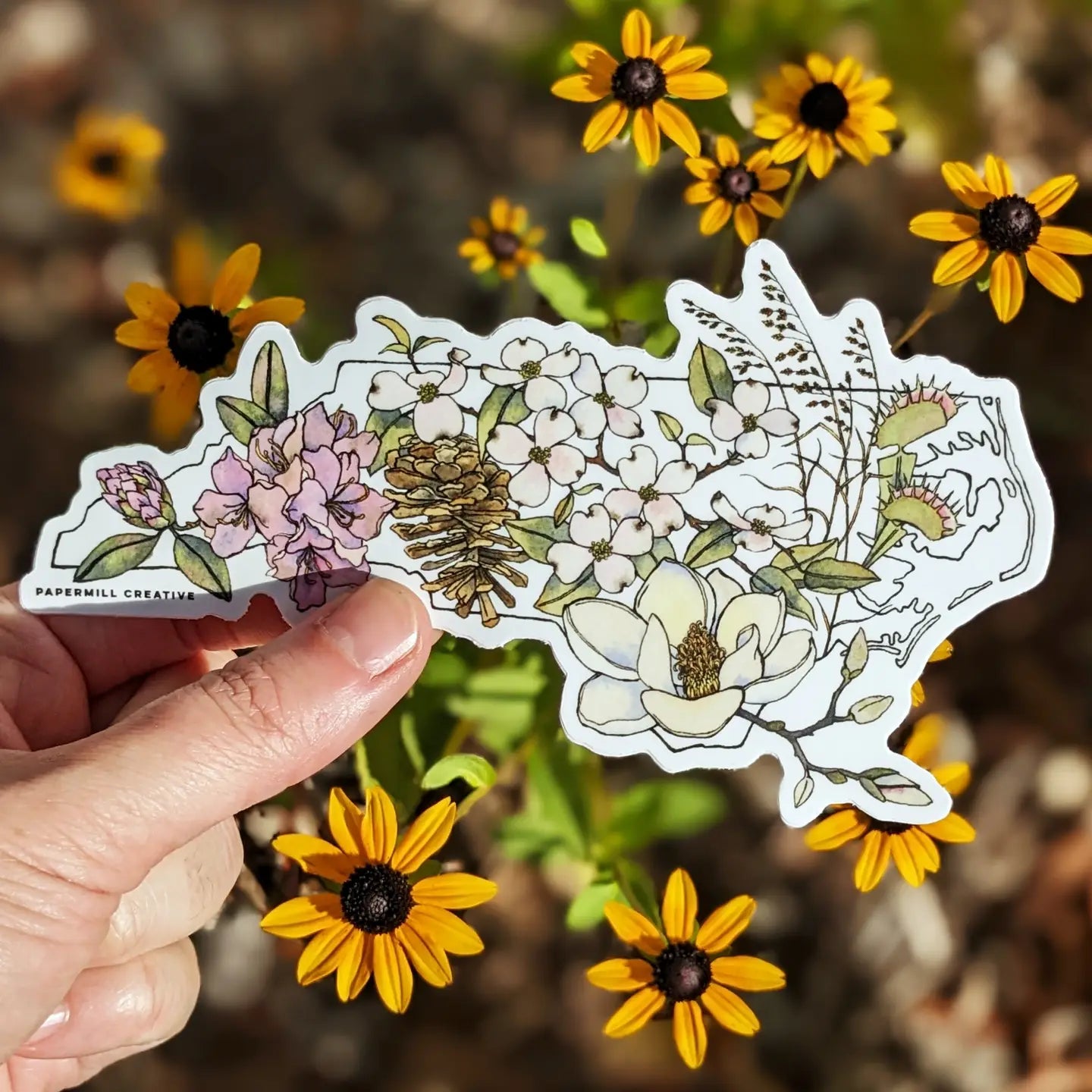 NC Native Plants Vinyl Sticker Large