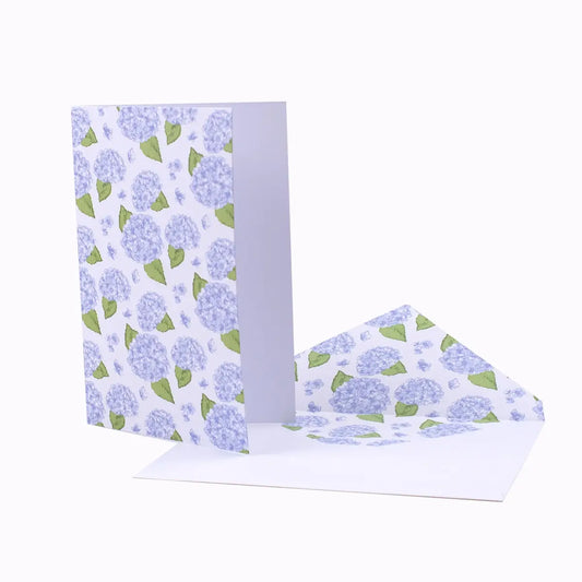 Hydrangea Stationery Blue/White
