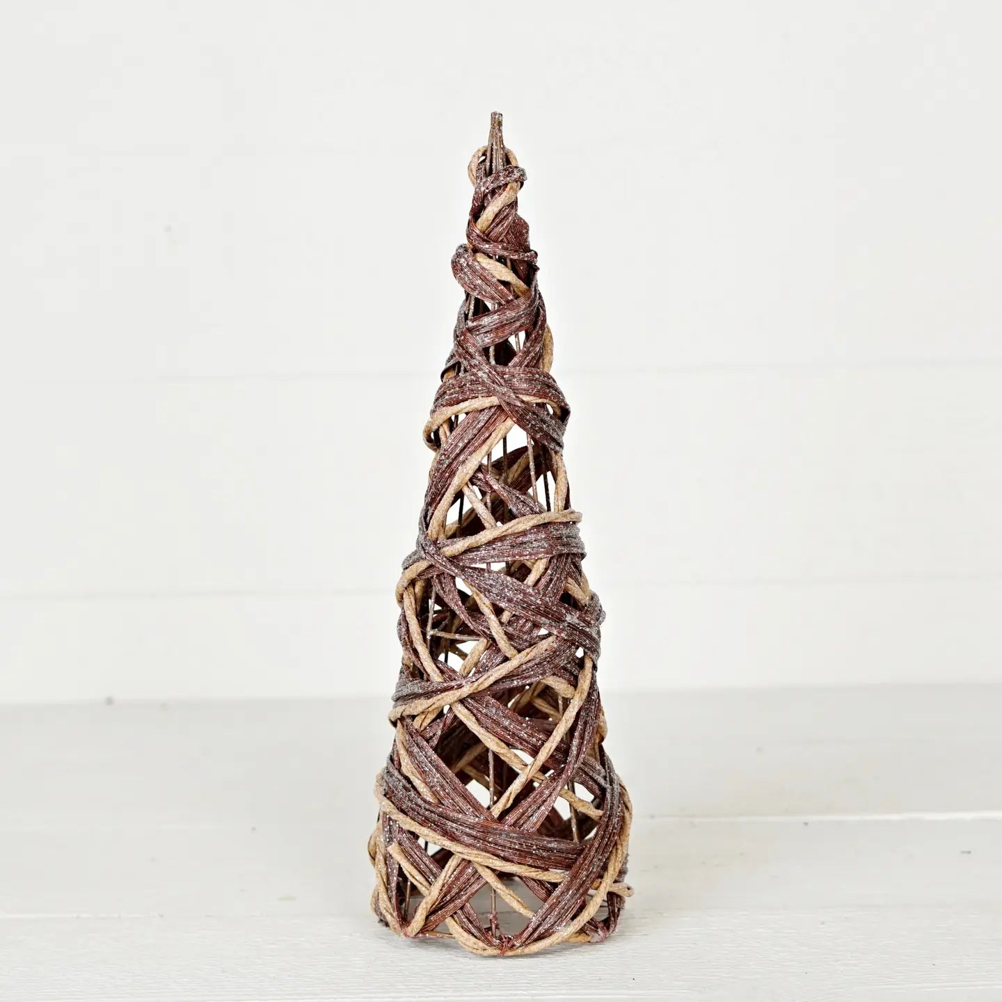 Sparkle Woven Faux twig cone tree