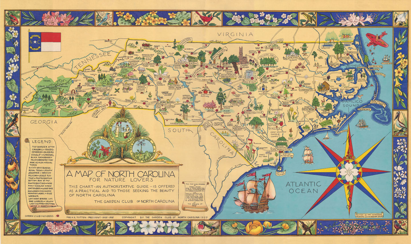A NC Map for Nature Lovers