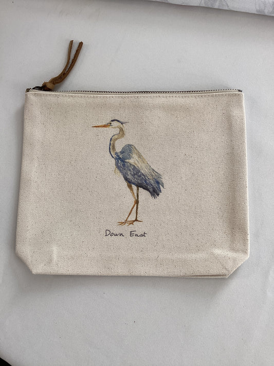 Blue Heron "Down East" Cosmetic Bag