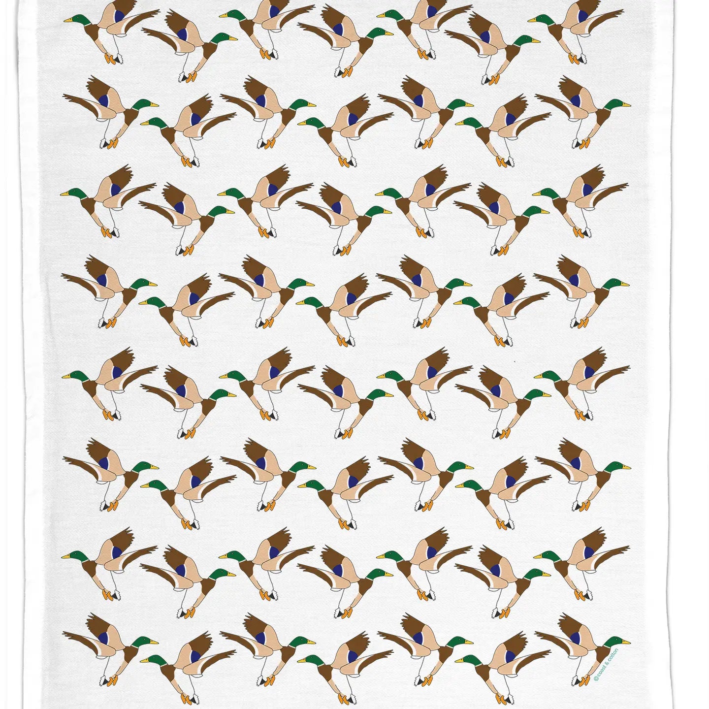 Mallards, Organic Cotton Tea Towel