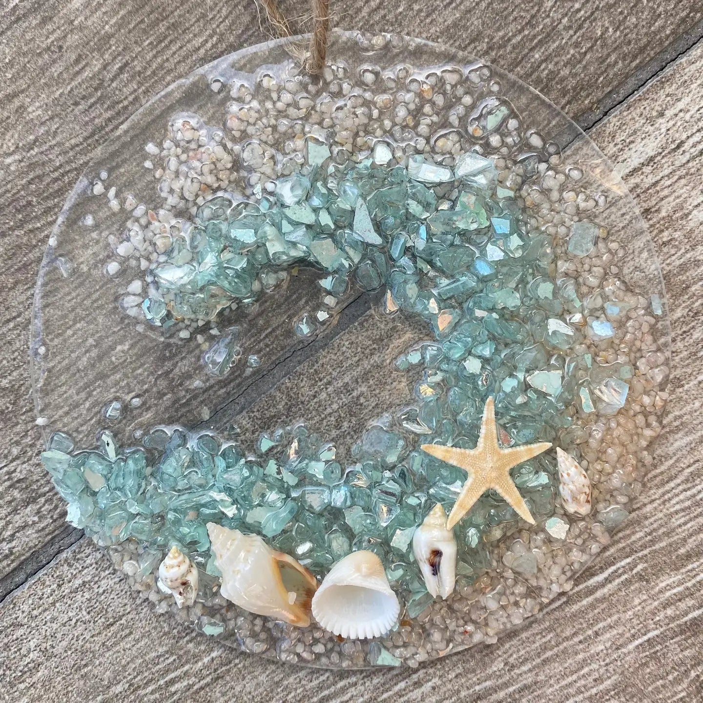 Coastal Suncatcher/Ornament-Aqua Coastal WAVE