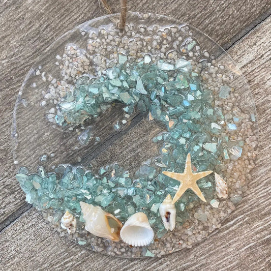 Coastal Suncatcher/Ornament-Aqua Coastal WAVE