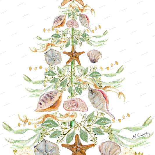 Shell Tree Kitchen Towel