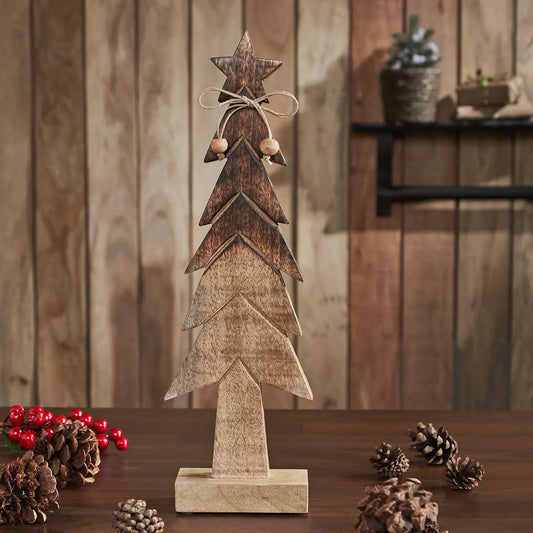 Christmas Tree Wooden two-toned brown