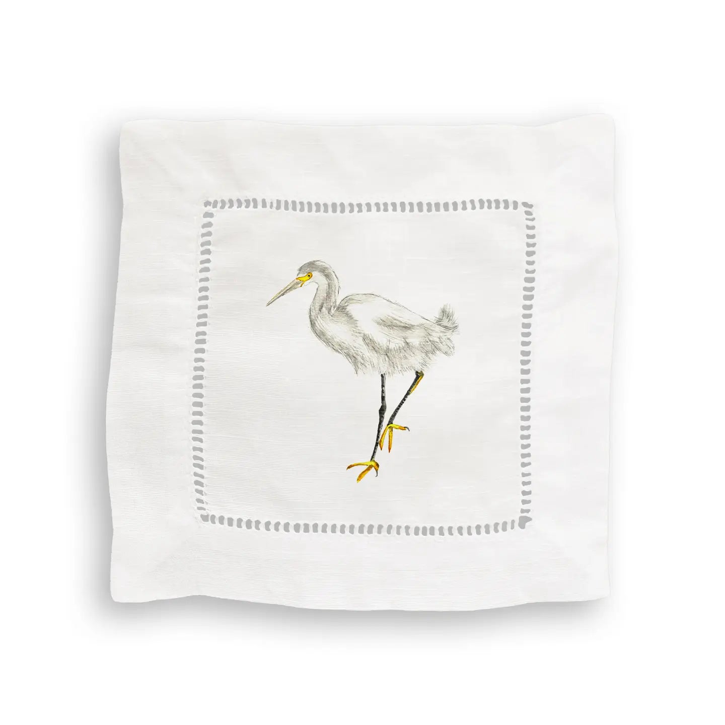 Sea Birds Mixed Linen Cocktail Napkin Set