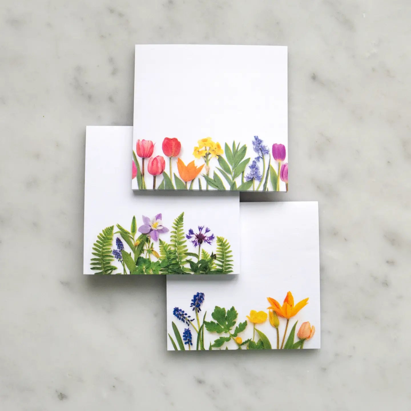 Sticky Notes - 3 Pack Colorful Spring Flowers