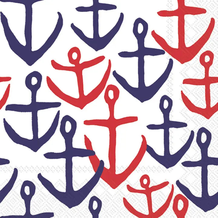 Paper Cocktail Napkins, Anchors