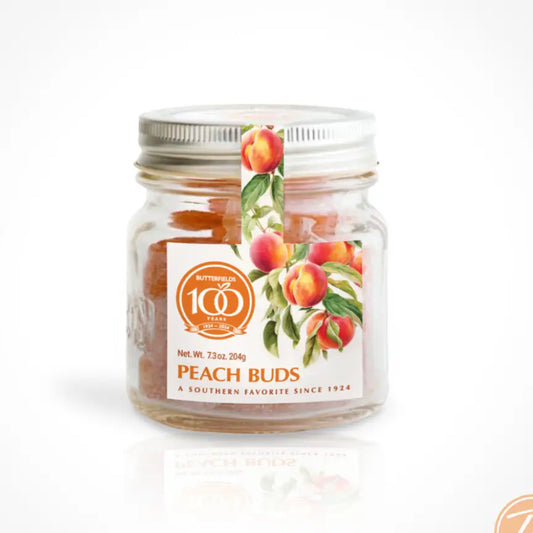 Peach Buds in a Mason Jar 7.3 ozs