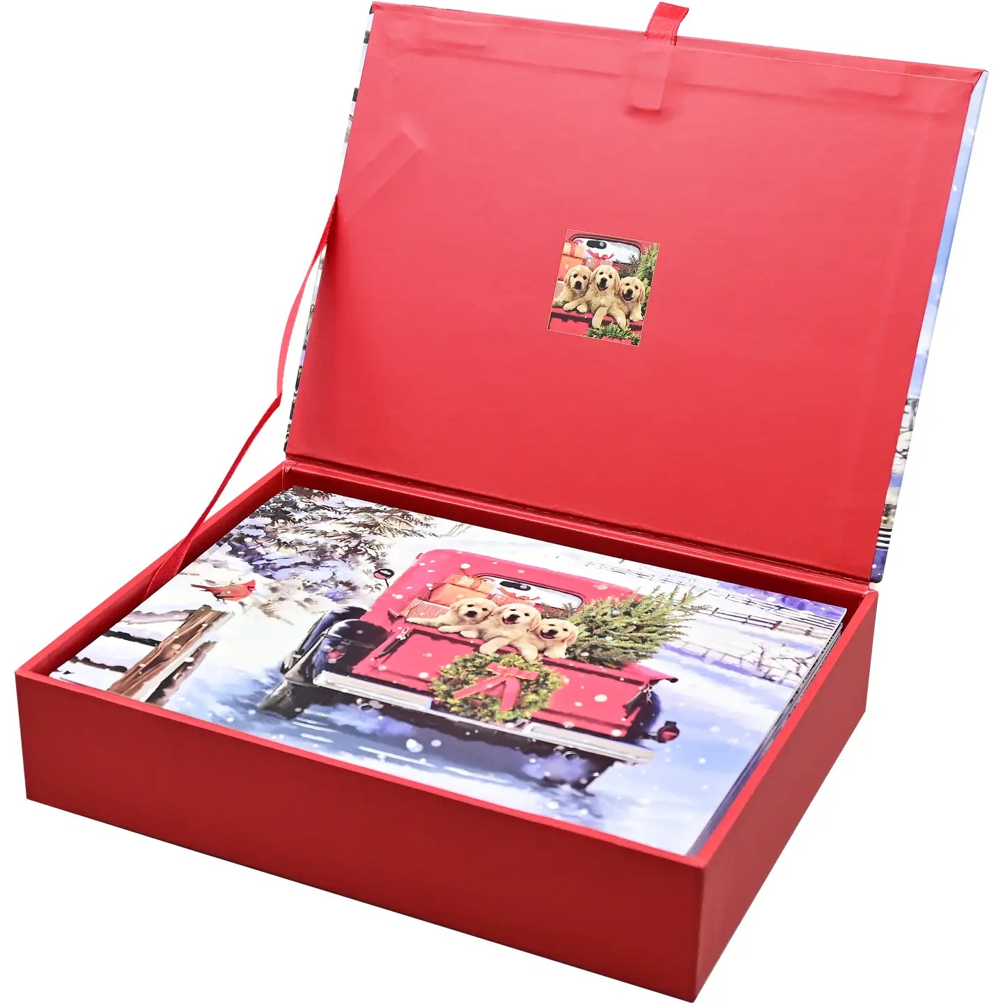 Bringing Home the Tree Deluxe Boxed Holiday Cards