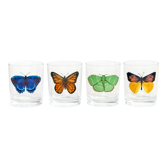 Butterfly Short Juice Glass Set