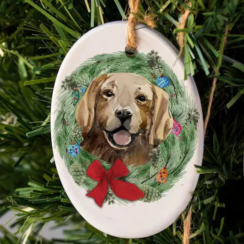 Golden Retriever Dog Holiday Ornament