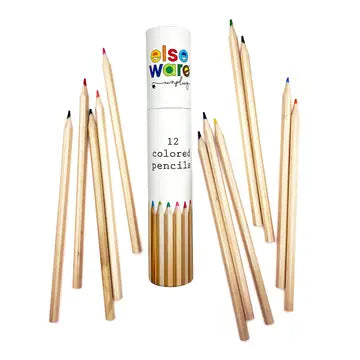 Colored Pencils-Tall & Travel size 12 colors