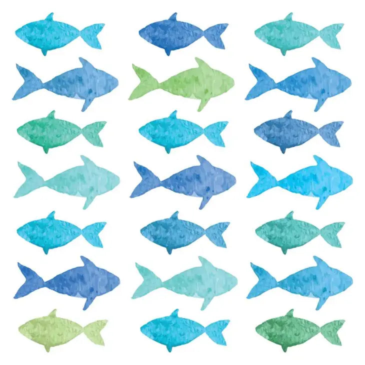 Cocktail Napkins, Aquarell Fish