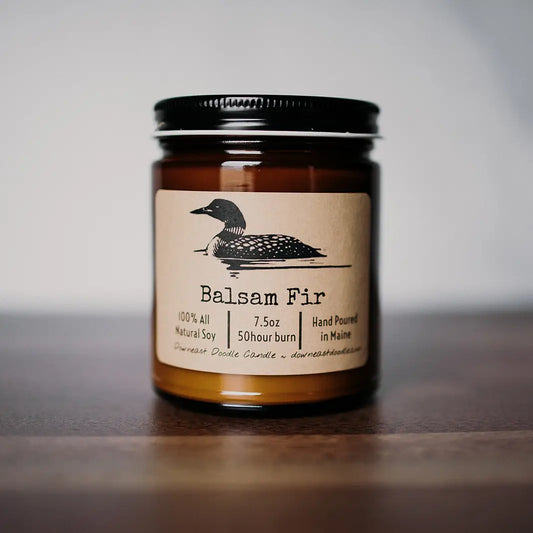 Loon Amber Natural Soy Candle, White Birch