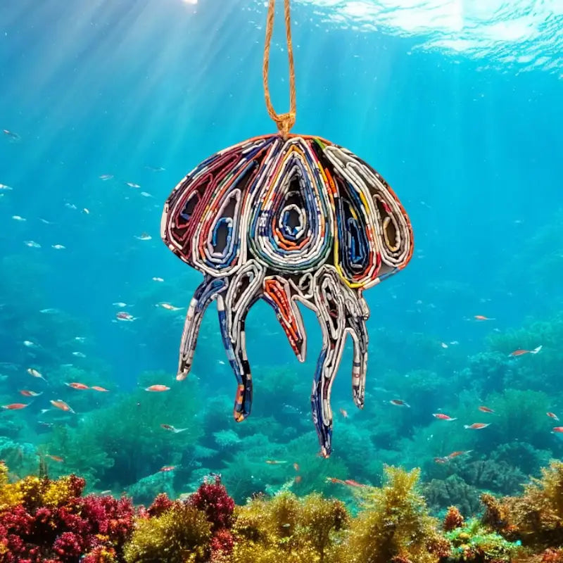 Jellyfish Ornament-Recycled Paper