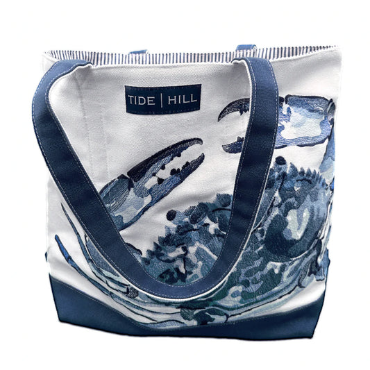 Blue Crab Large Tote Bag