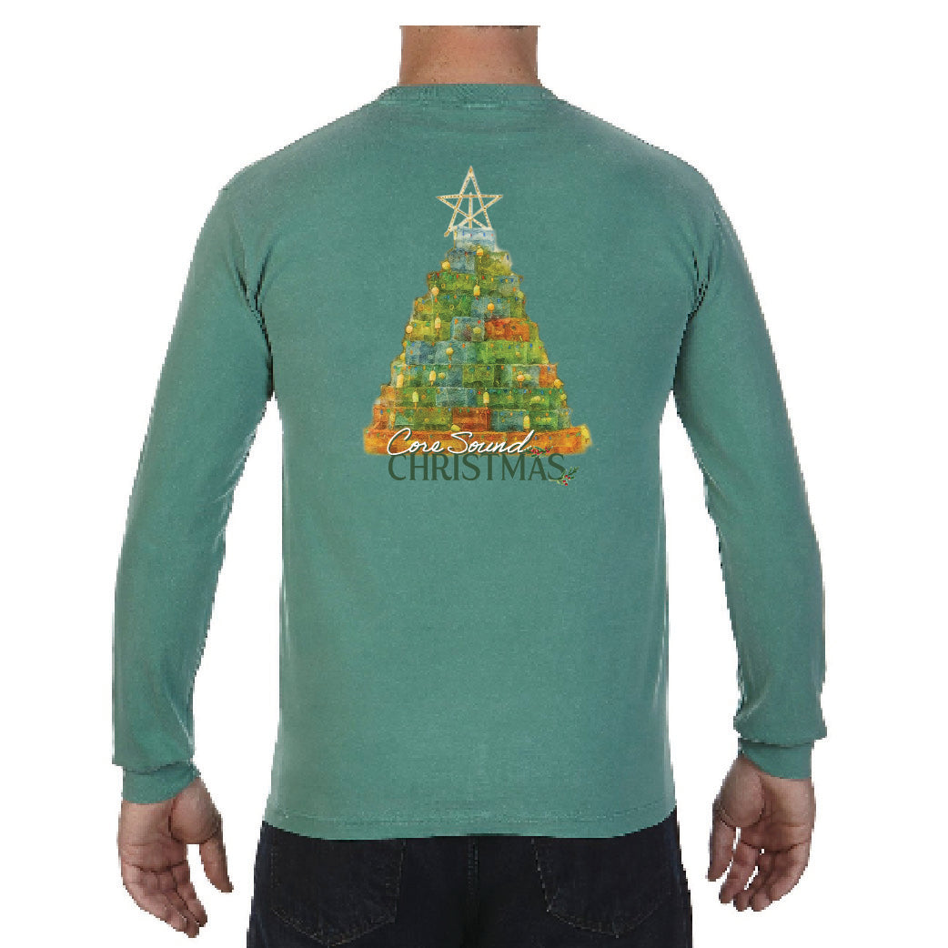 Core Sound Christmas, Long Sleeve Tee, Lt Green