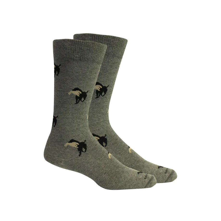 Socks, Church (Labrador) Grey Heather - Brown Dog