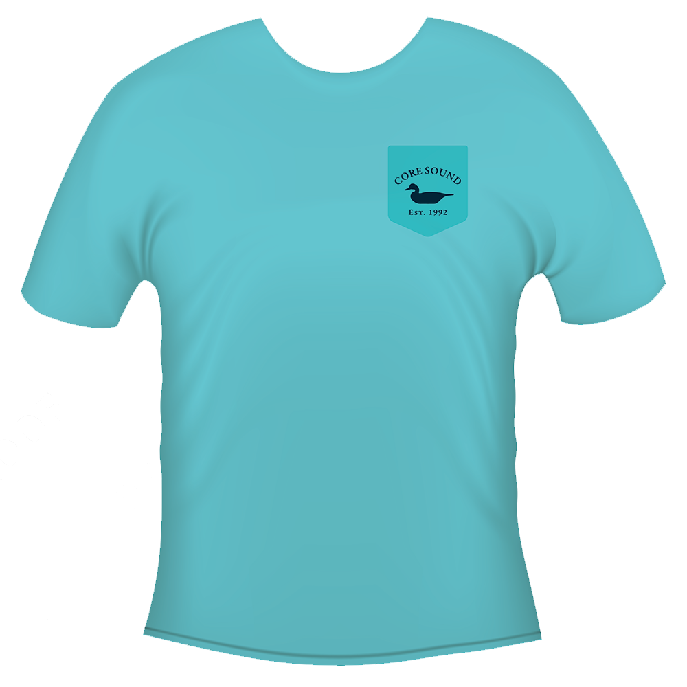 T-Shirt DE Map Outline, Lagoon Blue SS