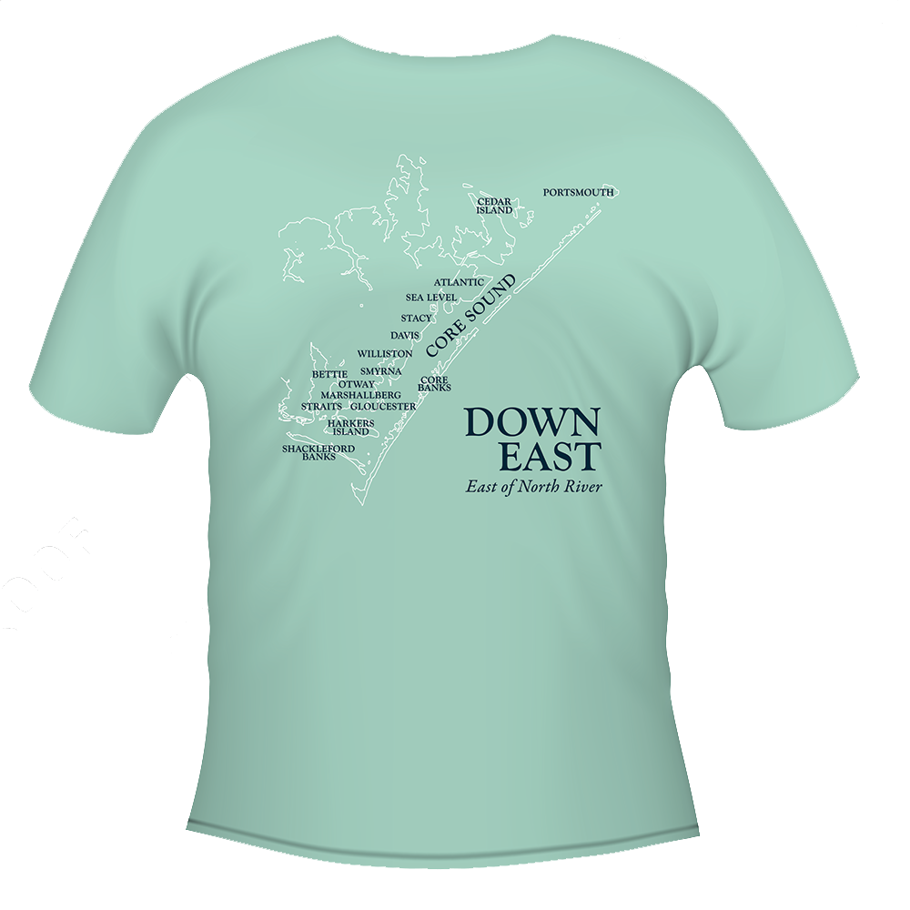 T-Shirt DE Map Outline Chalky Mint SS
