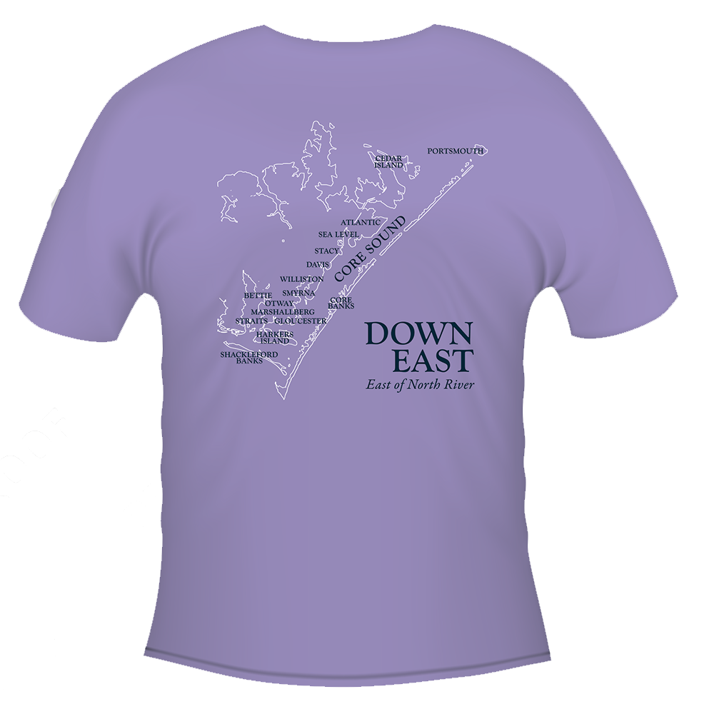 T-Shirt DE Map Outline Violet, SS
