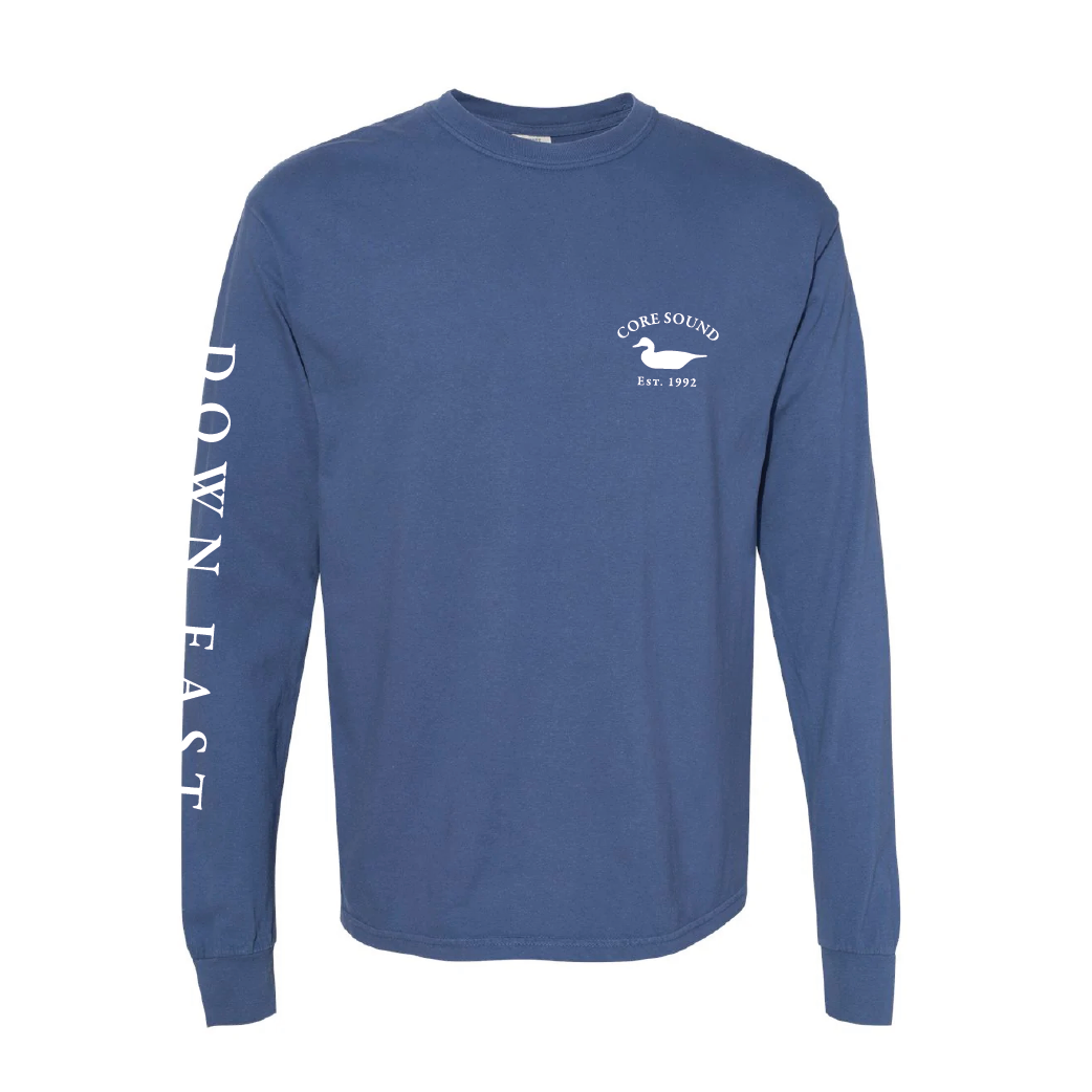 DE Map LS Tee Shirts, China Blue