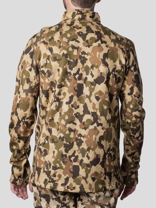 Duck Camp, Barnburner 1/4 Zip, Wetland