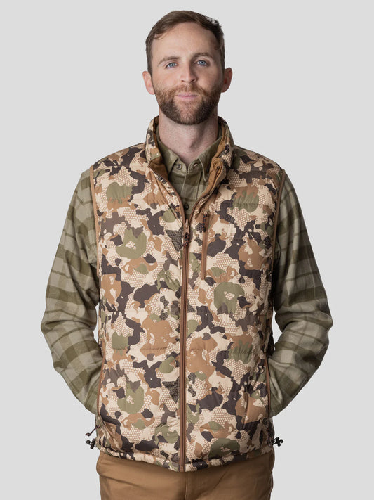 Duck Camp, DryDown Reversible Vest Pintail / Wetland