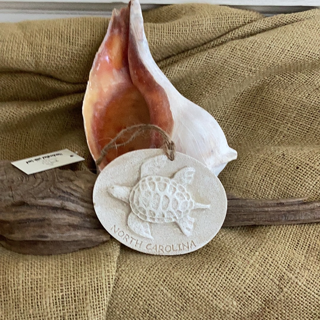 NC Turtle Sand Ornament