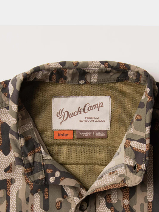 Duck Camp, Lightweight Hunting Shirt Short - Woodland
